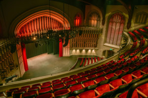 Bovard stage from second balcony
