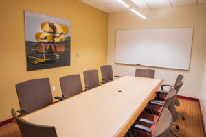 Interior image of the TCC 320B meeting room