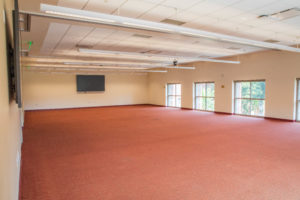 Interior image of the TCC 350/351/352 meeting room empty
